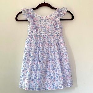 Maggie & Zoe Lined Floral with Pompoms Dress NWT
